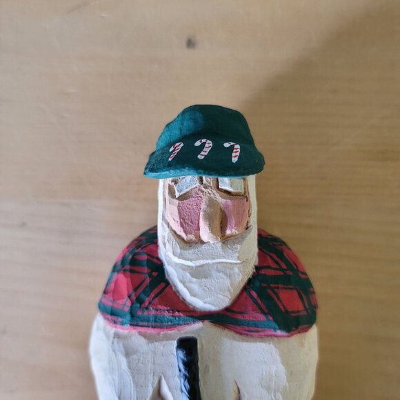 Vintage 1997 Hand-Carved Wooden Scottish Golfer Figurine By MacDonald Scotland - Picture 12 of 13